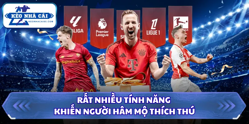 Livescore 24 Rất nhiều tính năng khiến người hâm mộ thích thú