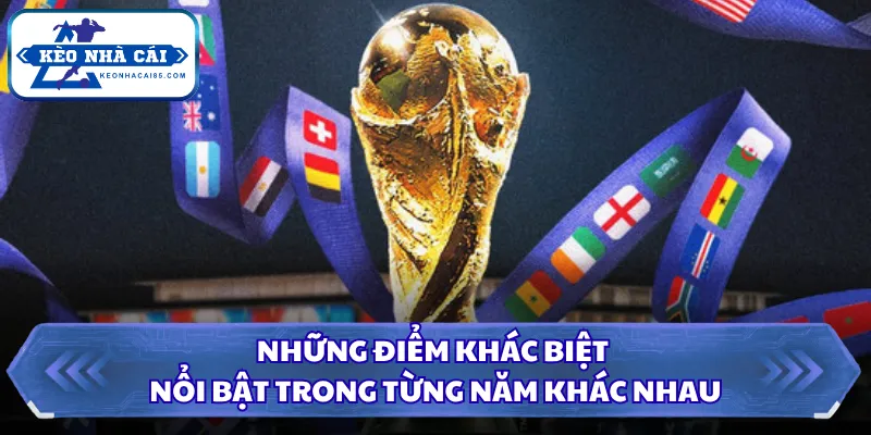 Logo World Cup 2026 Gây Chú Ý Với Thiết Kế Siêu Tối Giản 3 Những điểm khác biệt nổi bật trong từng năm khác nhau